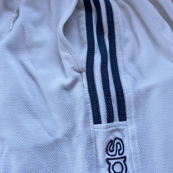 VINTAGE ATHLETIC BASKETBALL ORIGINAL ADIDAS SHORTS 3 stripes - Picture 2 of 7